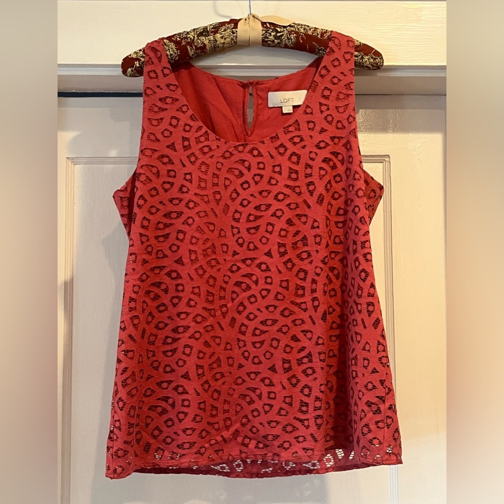 Loft Dusty Rose Top